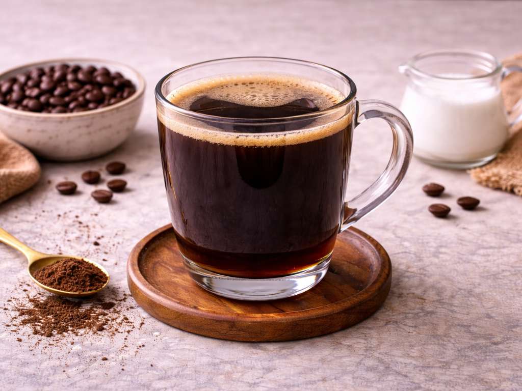 Americano served at Zee & Dee cafe in Karu, Abuja.
