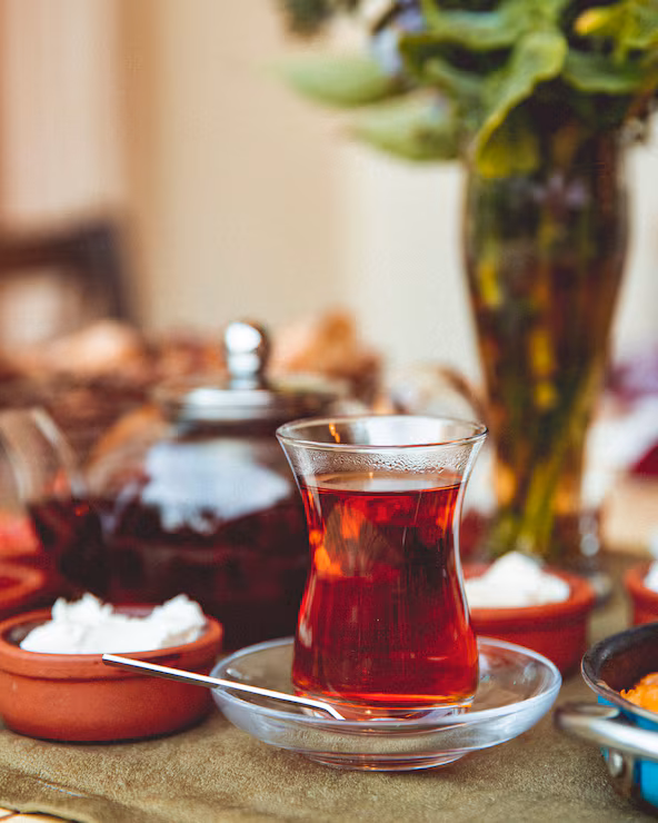Arabian Tea served at Zee & Dee cafe in Karu, Abuja.