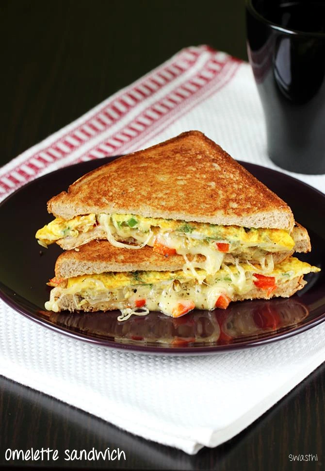 Sandwich served at Zee & Dee cafe in Karu, Abuja.