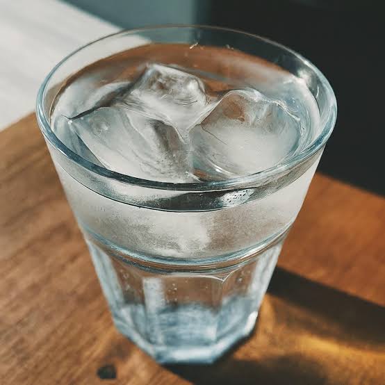 Chilled water served at Zee & Dee cafe in Karu, Abuja.